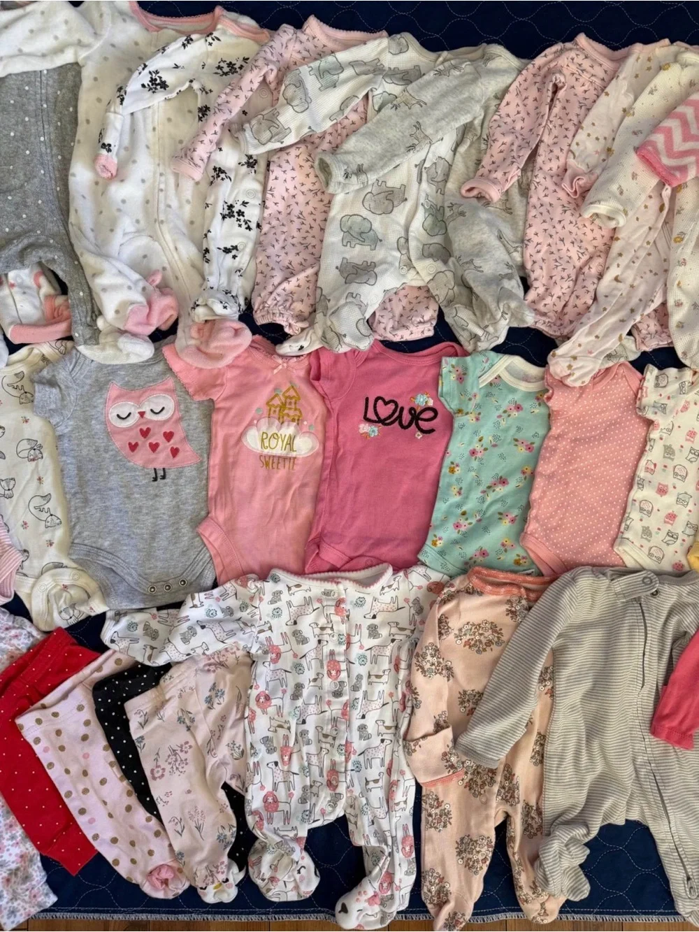 Newborn Baby Girls Mixed Clothing Bundle